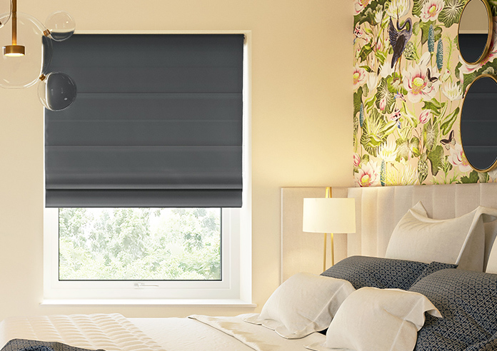 Knutsford, Fossil Grey - Motorised Roman Blind - Image 3